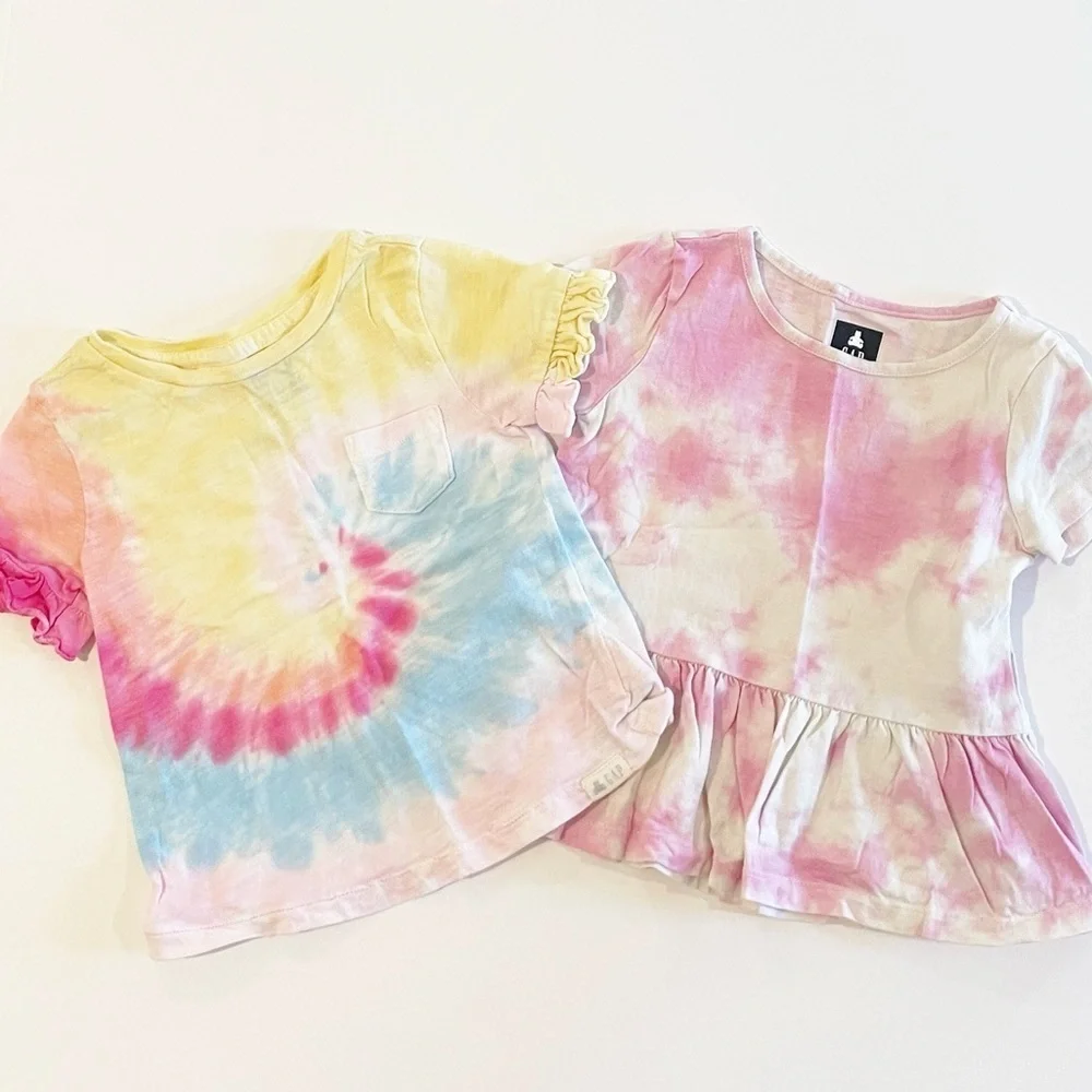 GAP 18-24M short sleeve tie dye tees